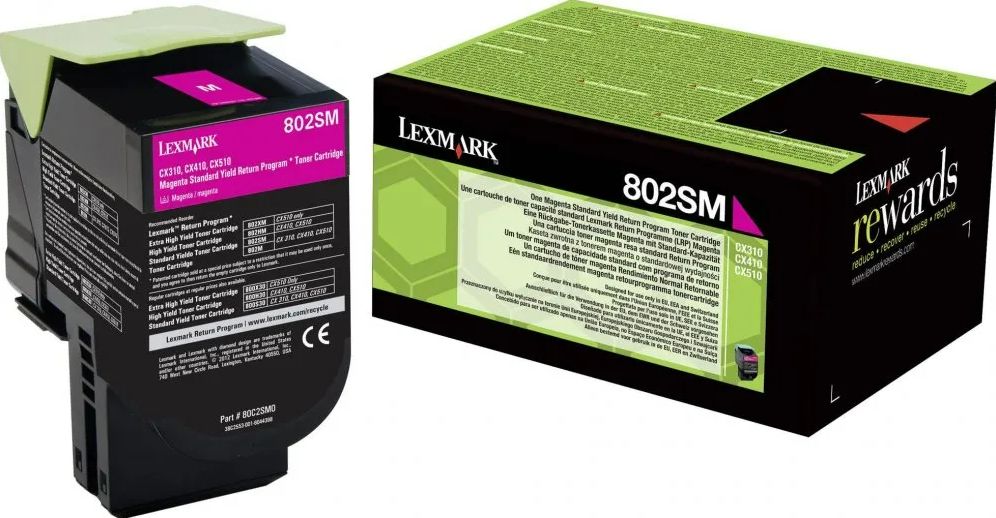 Toner Lexmark 80C2SM0 Magenta Oryginał (80C2SM0)