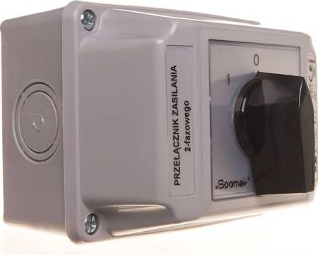 Spamel Łącznik krzywkowy 1-0-2 2P 25A w obudowie OB2 (ŁK25R-2.8338OB2)