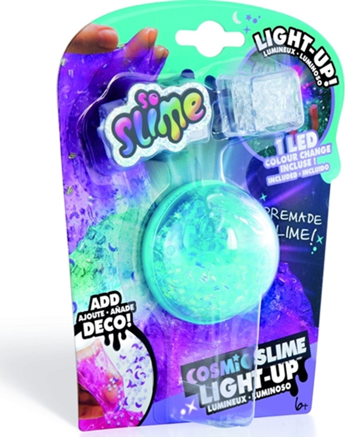 BigBuy Fun SO SLIME Light Up Cosmic Crunch 1 Pack