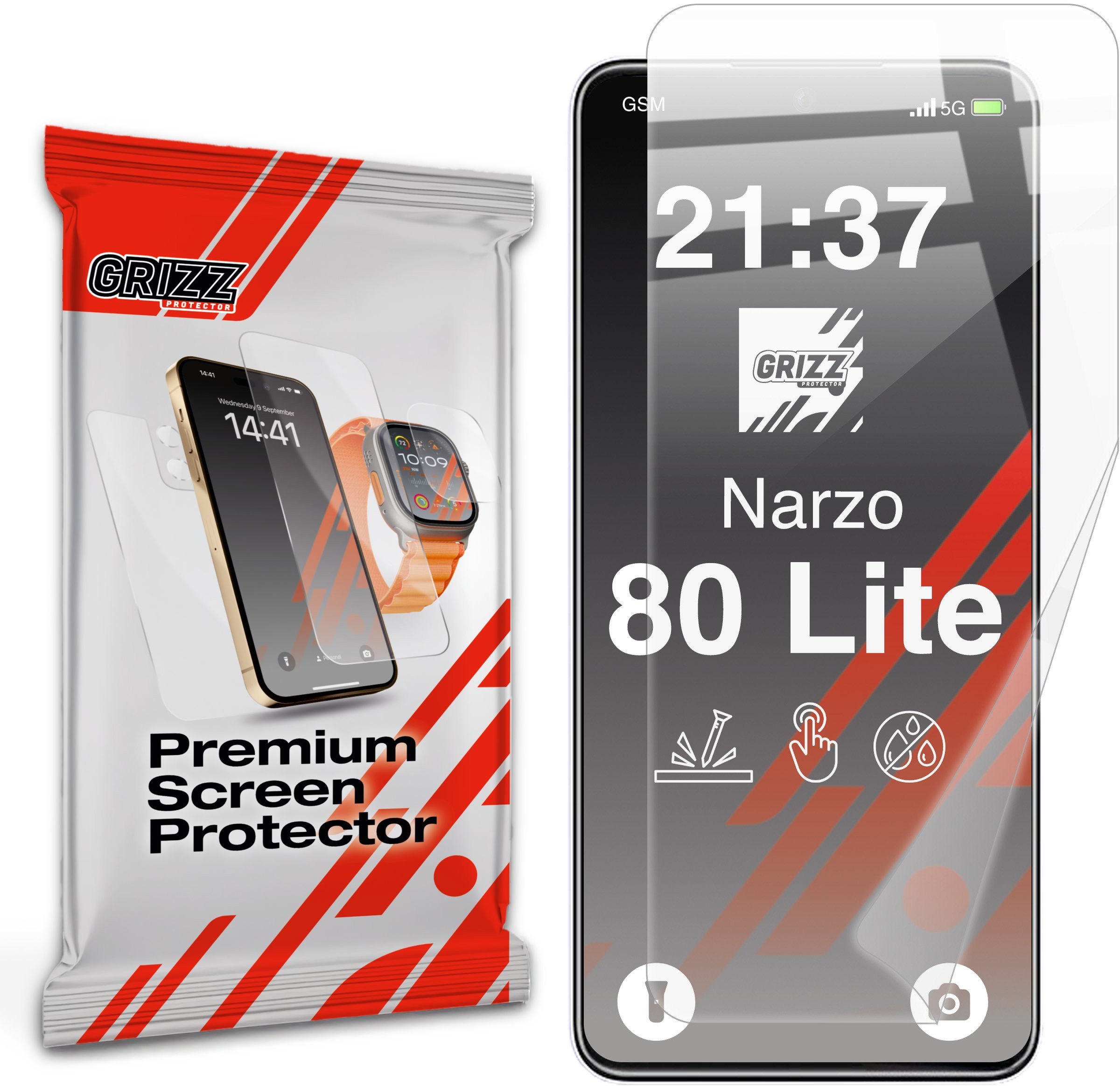 Folia ceramiczna GrizzGlass CeramicFilm do Realme Narzo 80 Lite