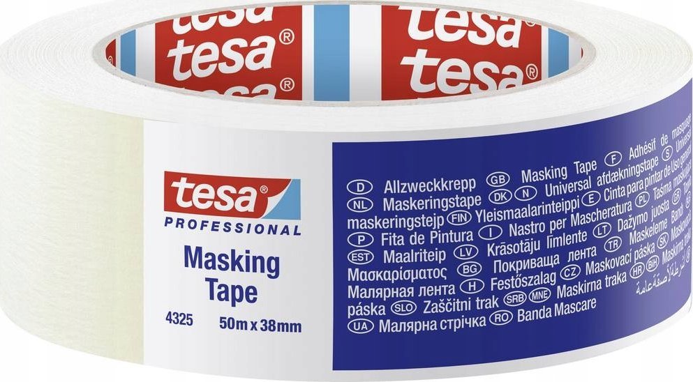 Tesa Tesa Masking Tape 50m x 38mm General Purpose white 04325
