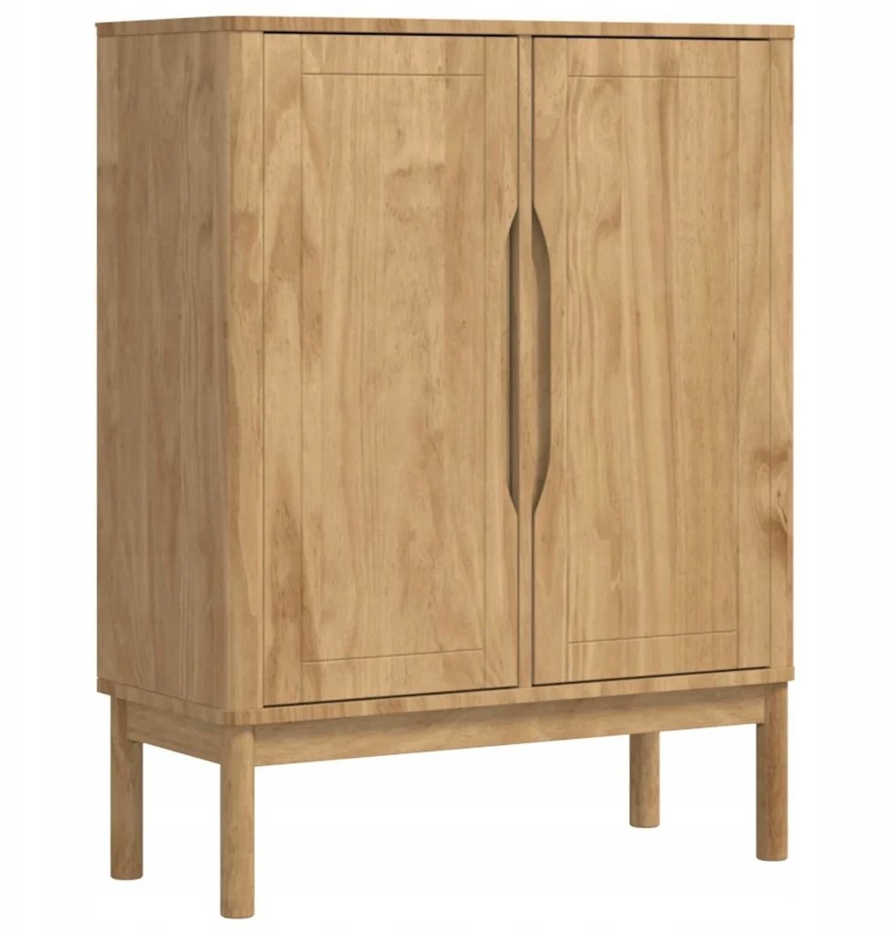 vidaXL Bufet Woskowy Brąz 70 x 30 x 70,5 cm Lite drewno sosnowe