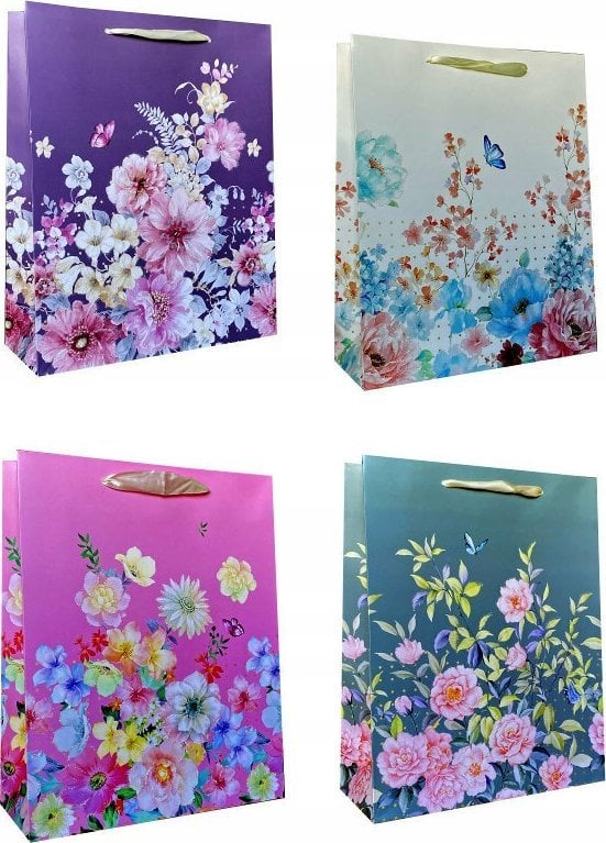 JU-PITER Torebka ozdobna prezentowa 4wz 17,7x23,5x8cm 529C mix cena za 1 szt