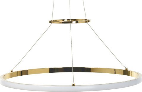 Lampa wisząca Beliani Lampa wisząca LED metalowa złota TANO!