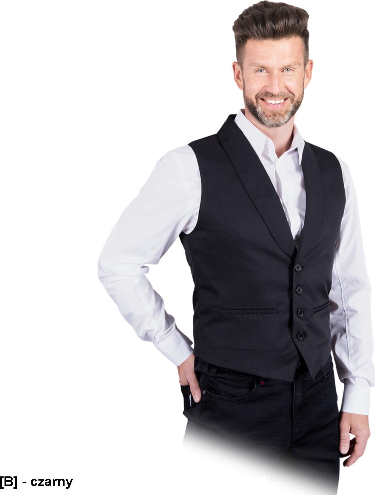 R.E.I.S. ADORNO-M - Elegancka kamizelka, męska, 100% poliester 210 g/m2 XL