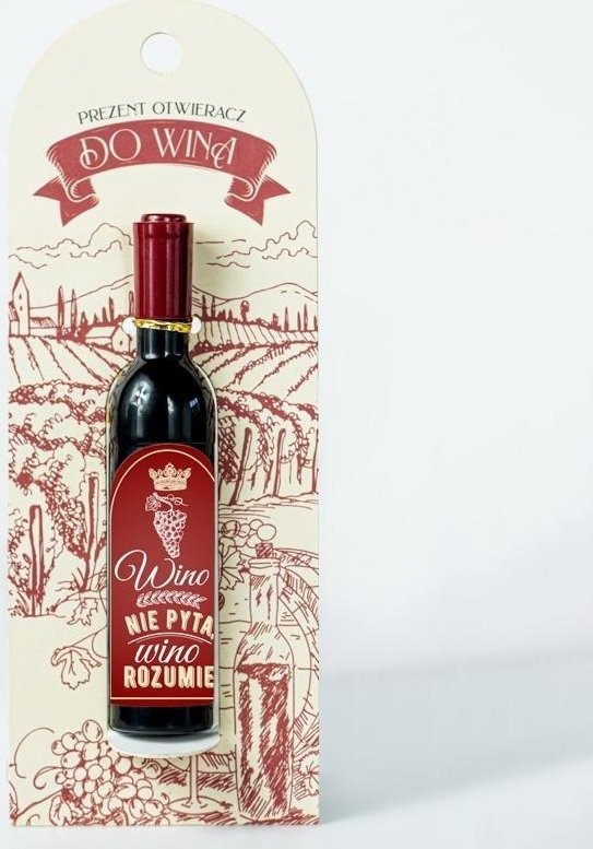 Otwieracz do wina korkociąg - Wino nie pyta...
