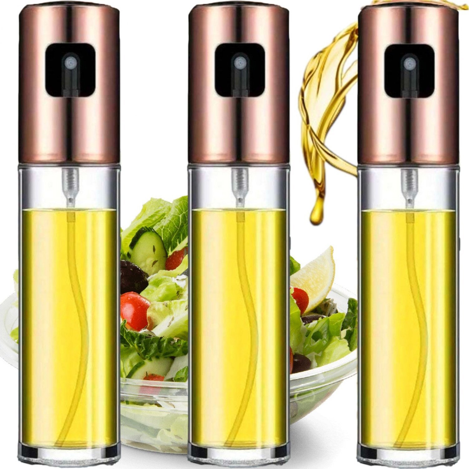 PrzydaSie 3X Spryskiwacz Do Oleju Oliwy Octu Dozownik W Sprayu Zestaw