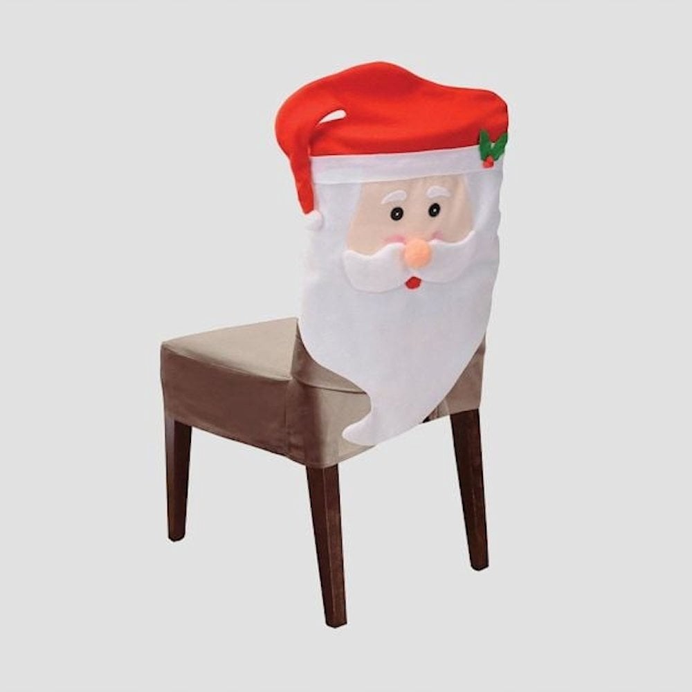 Dekoracja świąteczna Świąteczna ozdoba na krzesło Święty Mikołaj