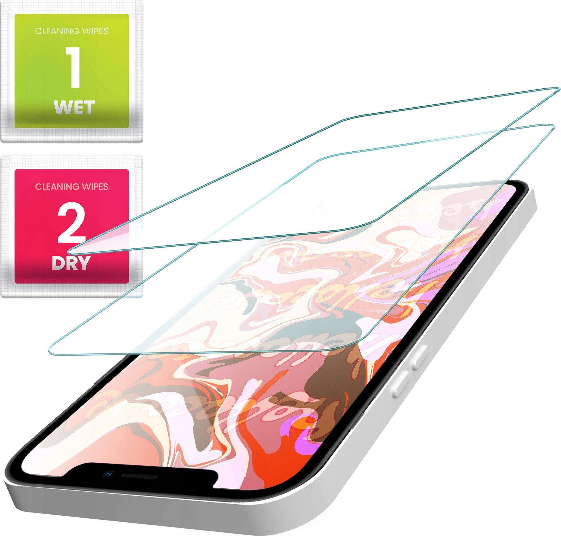 Hello Case 2-PAK Szkło Hartowane do Huawei Mate 20 LITE (szybka 9H, płaskie 2.5D)