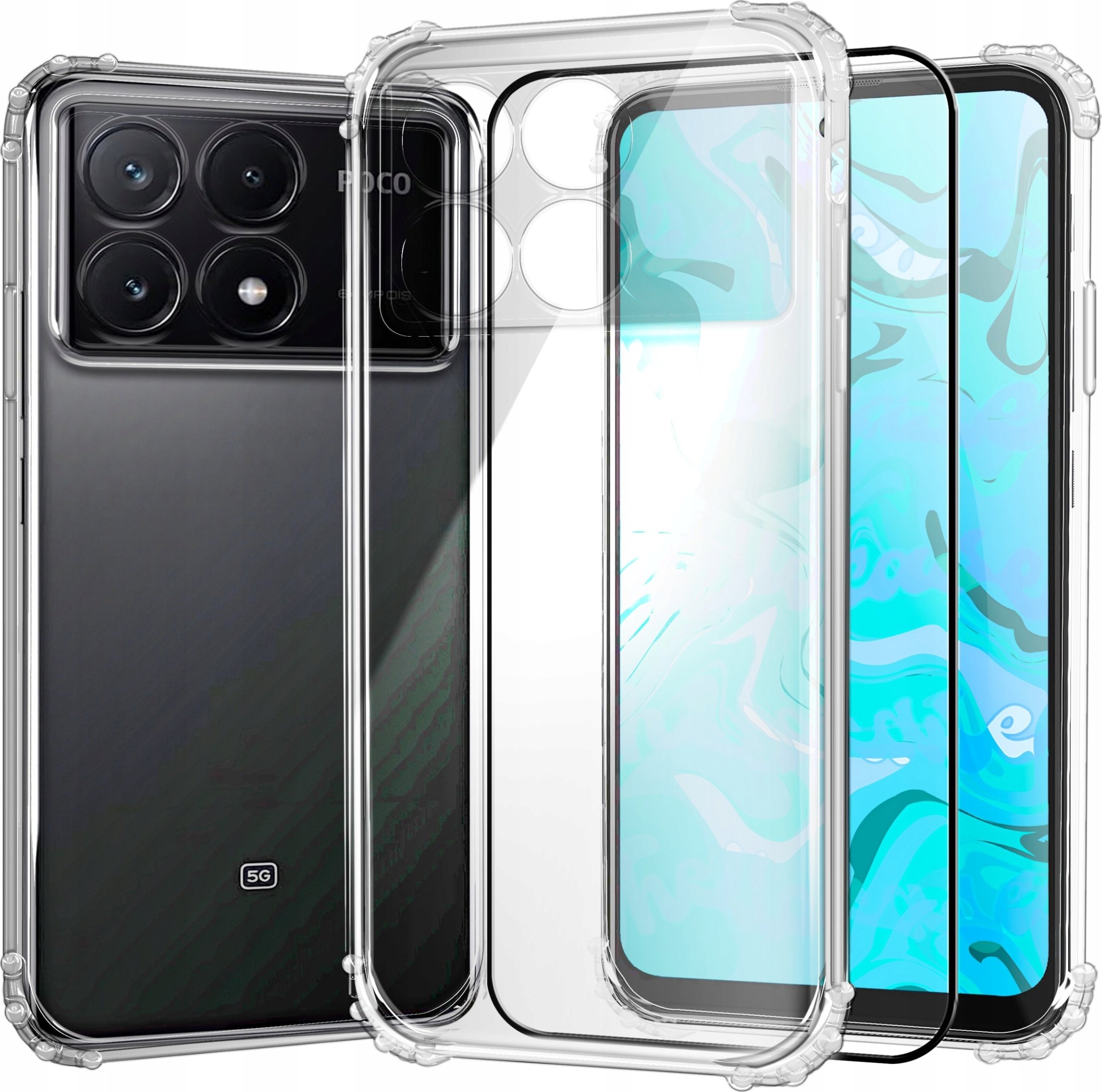 Hello Case ETUI PANCERNE DO XIAOMI POCO X6 PRO 5G | CASE SILIKON SLIM | SZKŁO
