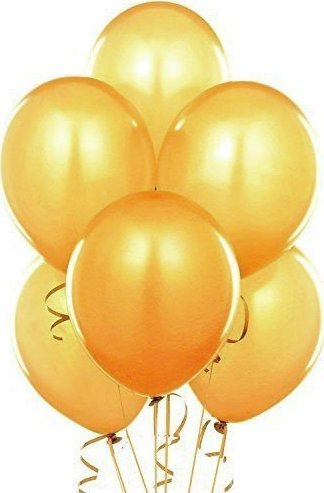 BALONY metaliczne STRONG 27cm 20szt ZŁOTE