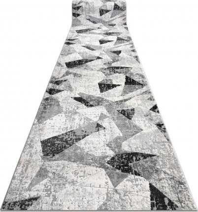 Dywany Łuszczów Chodnik nowoczesny TULS 51211 Geometryczny antracyt 70 cm, 70x510 cm
