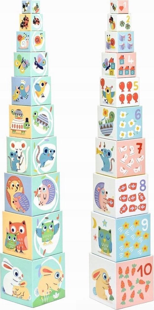 Djeco DJECO Piramindė iš blokelių BabyBloki, DJ06103