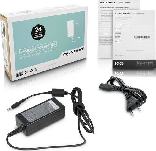 Zasilacz do laptopa Movano 45 W, 1.1 mm, 2.4 A, 19 V (ZZ/AS19237)