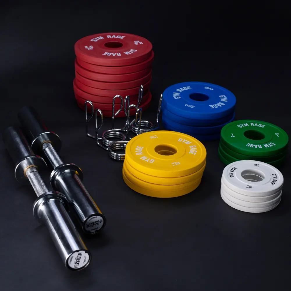 Gym Rage 2x gryfik olimpijski (+zaciski) + 40kg obciążenia