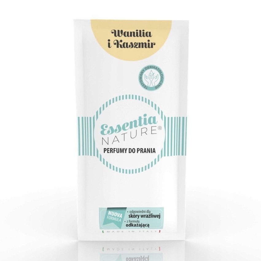 Płyn do płukania Hintenso Essentia Nature, Perfumy do prania, Wanilia i kaszmir, 20 ml