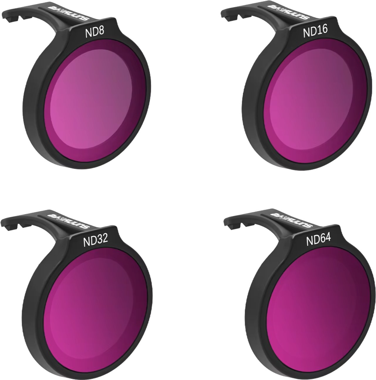 4X FILTR SZARY NATURALNY NEUTRAL-DENSITY ND8 ND16 ND32 ND64 DO DRONA DJI NEO - ZESTAW Z ETUI