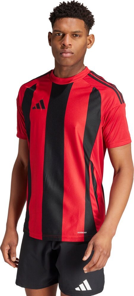 Adidas Koszulka męska adidas Striped 24 Jersey czerwono-czarna IW4556 L