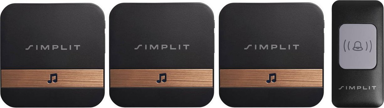 Simplit Dzwonek bezprzewodowy 611A 3x Odbiornik 1x Nadajnik Sztuka