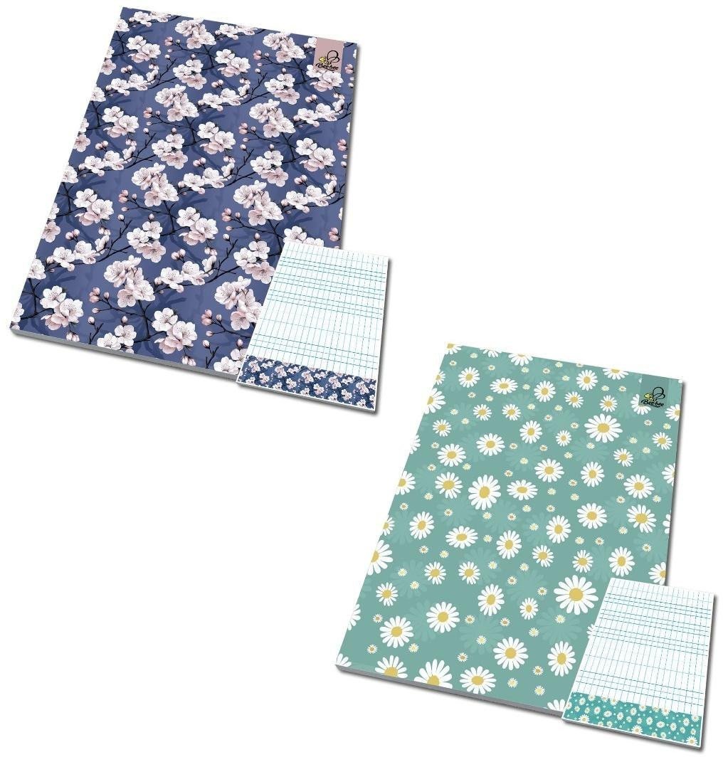 Notes A6/50K kratka poddruk Kwiatki (10szt)