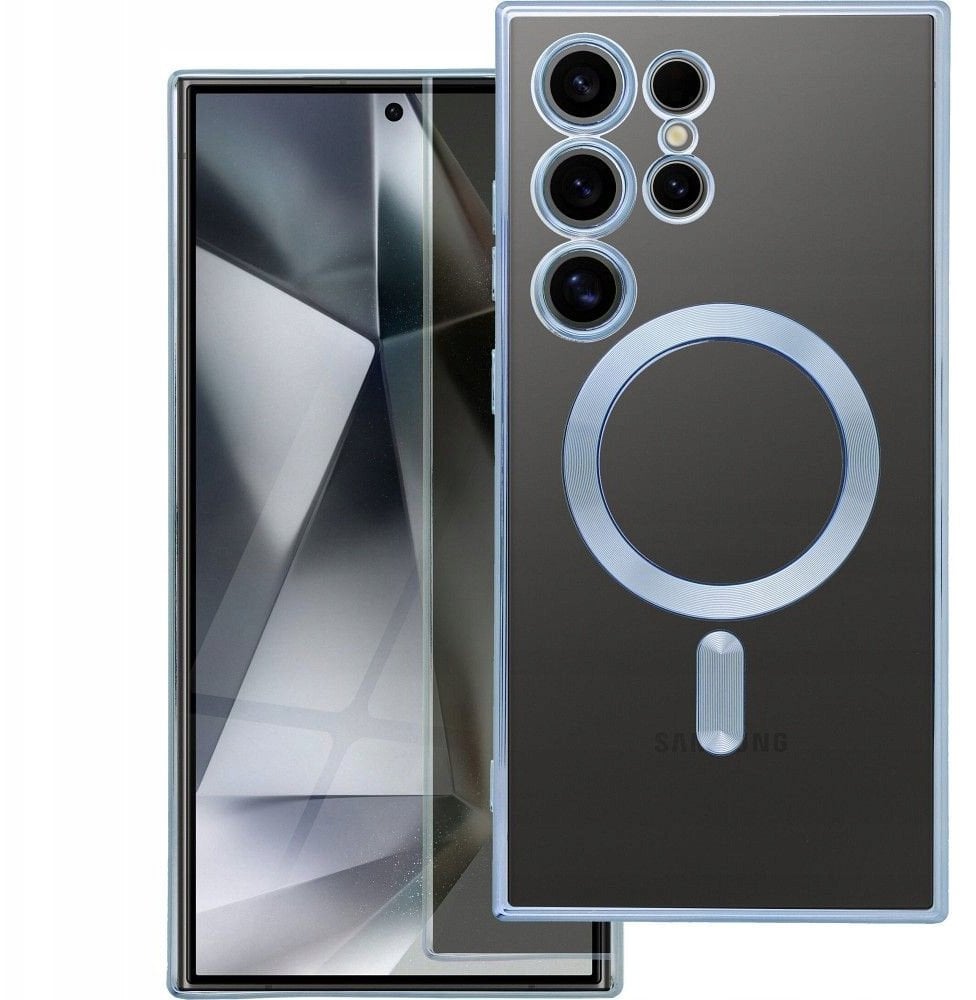 Futerał ELECTRO MAG COVER kompatybilny z MagSafe do SAMSUNG S25 Edge niebieski