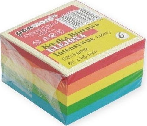 Kostka biurowa mix 85x85x50mm 520K