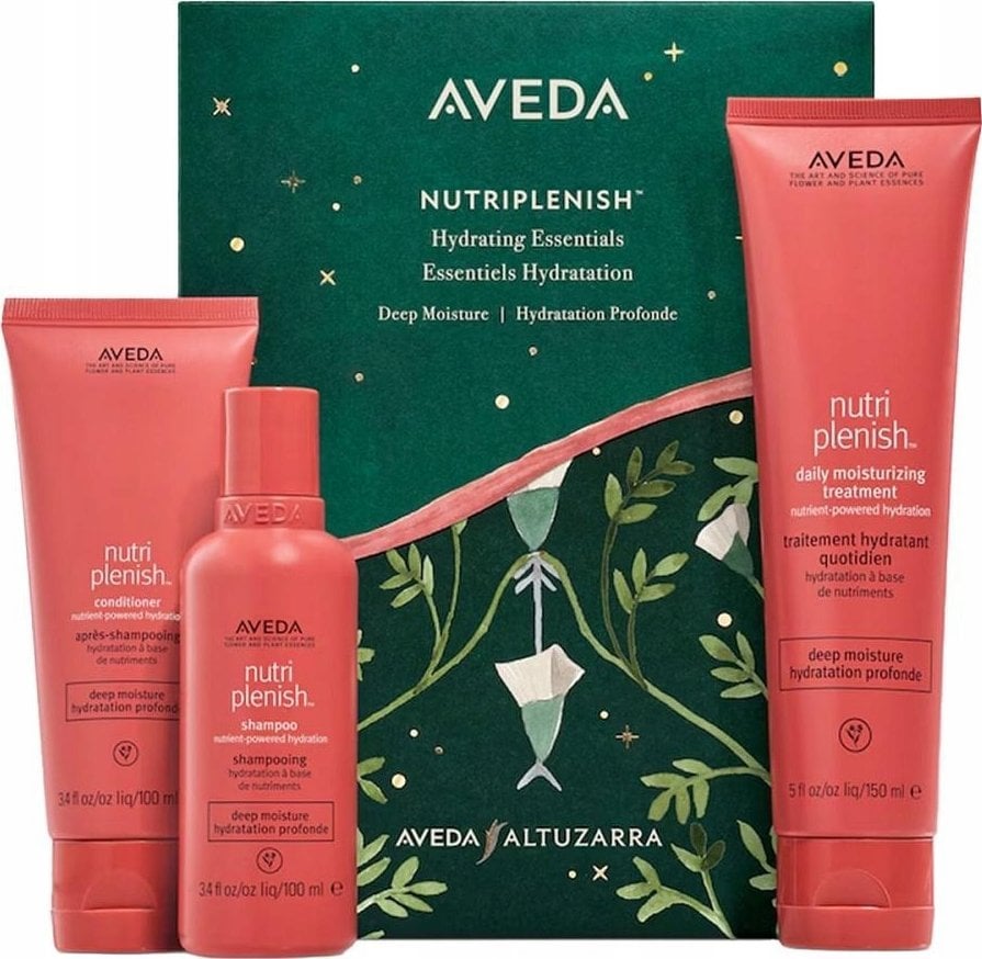 AVEDA_SET Nutriplenish Hydrating Essentials Deep Moisture Shampoo szampon nawilżający do włosów 100ml + Deep Moisture Conditioner odżywka nawilżająca
