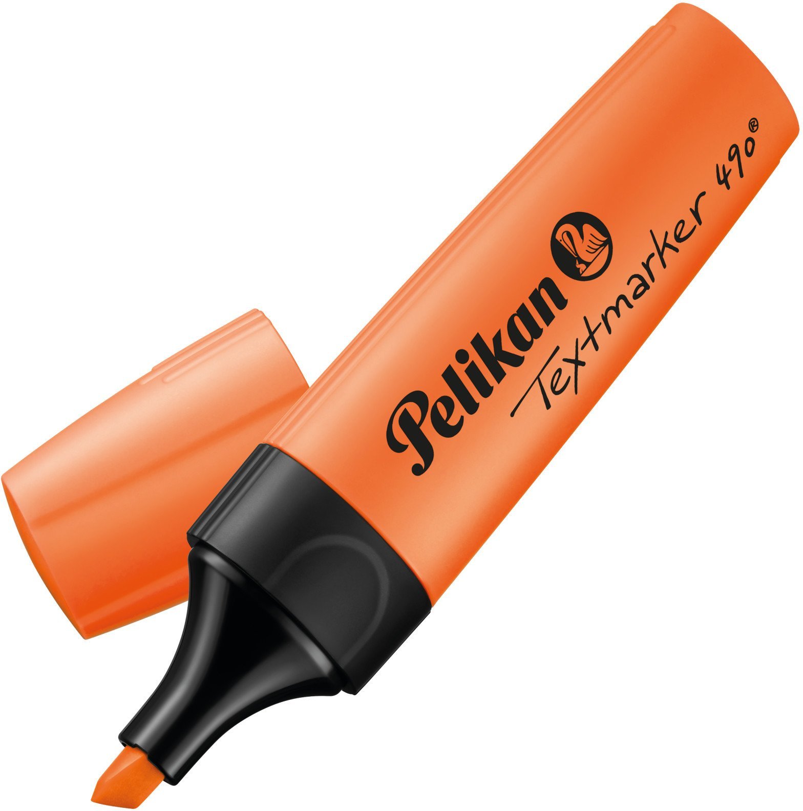 Pelikan Pelikan Textmarker 490, Leuchtorange, 10 Stück Faltschachtel