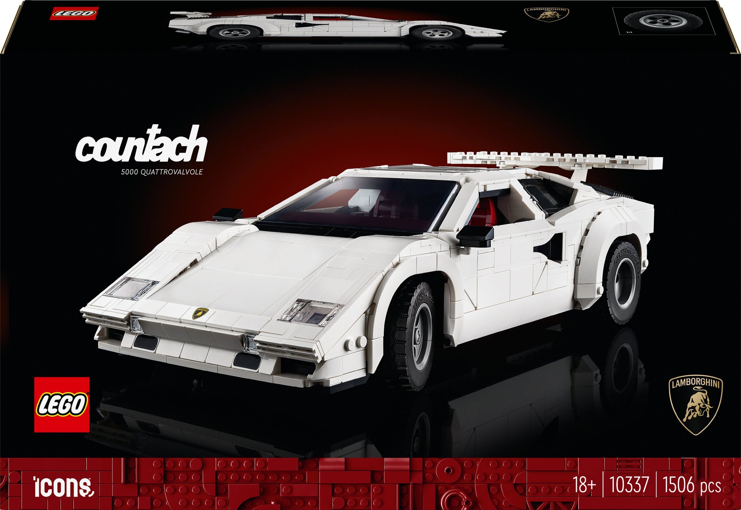LEGO Icons Lamborghini Countach 5000 Quattrovalvole (10337)