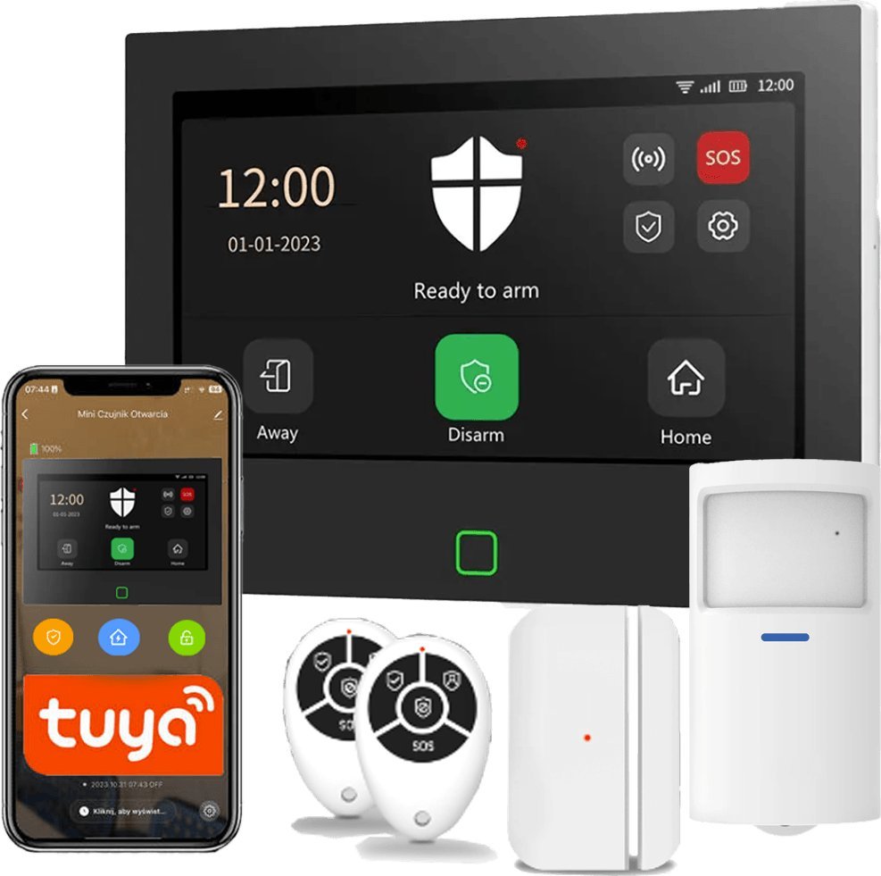 Spreest System alarmowy bezprzewodowy alarm 4G LTE GSM WiFi Tuya APLIKACJA SMART