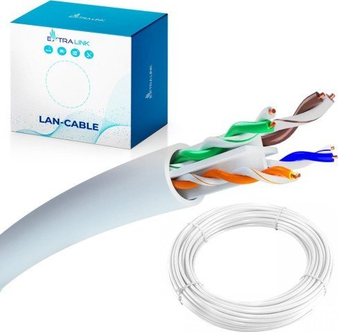 ExtraLink EXTRALINK CAT6 UTP (U/UTP) INDOOR TWISTED PAIR 50M