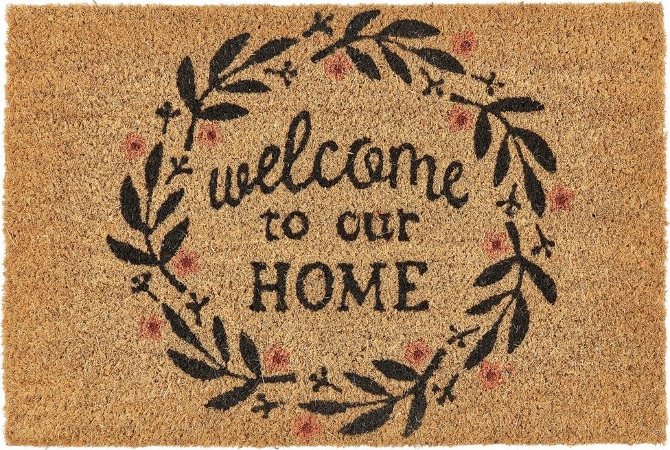 Beliani Wycieraczka kokosowa 40 x 60 cm naturalna SAYAN