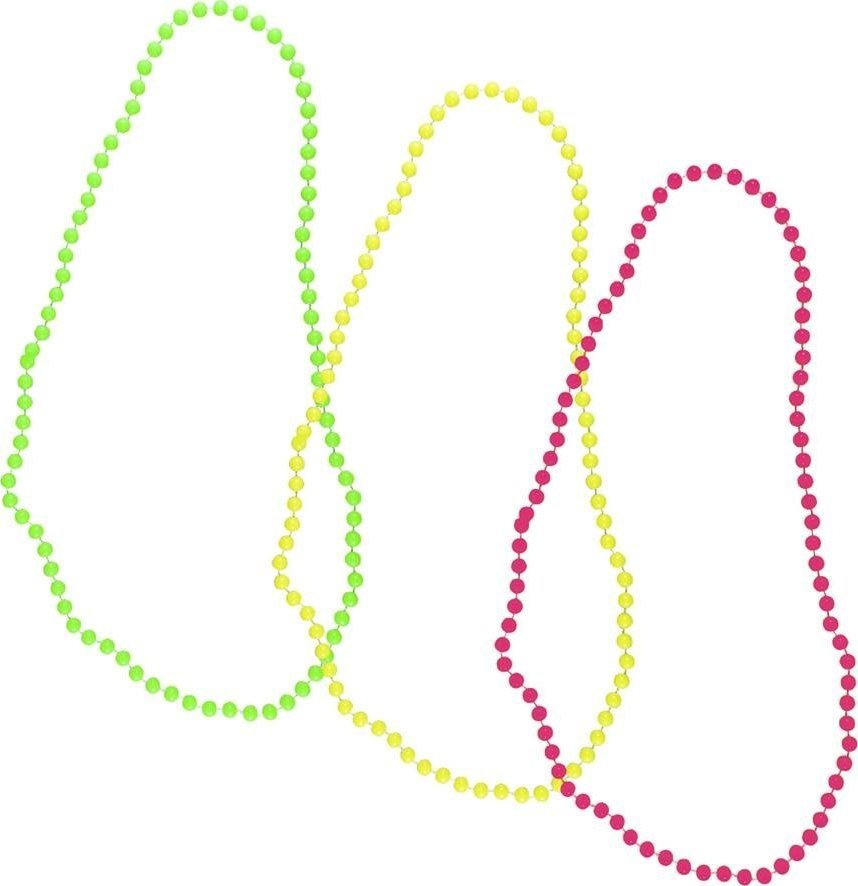 Komplet naszyjników neon 3szt