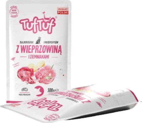 BULT TUF TUF Saszetka mielonki dla psa Wieprzowina z Ziemniakami 300g