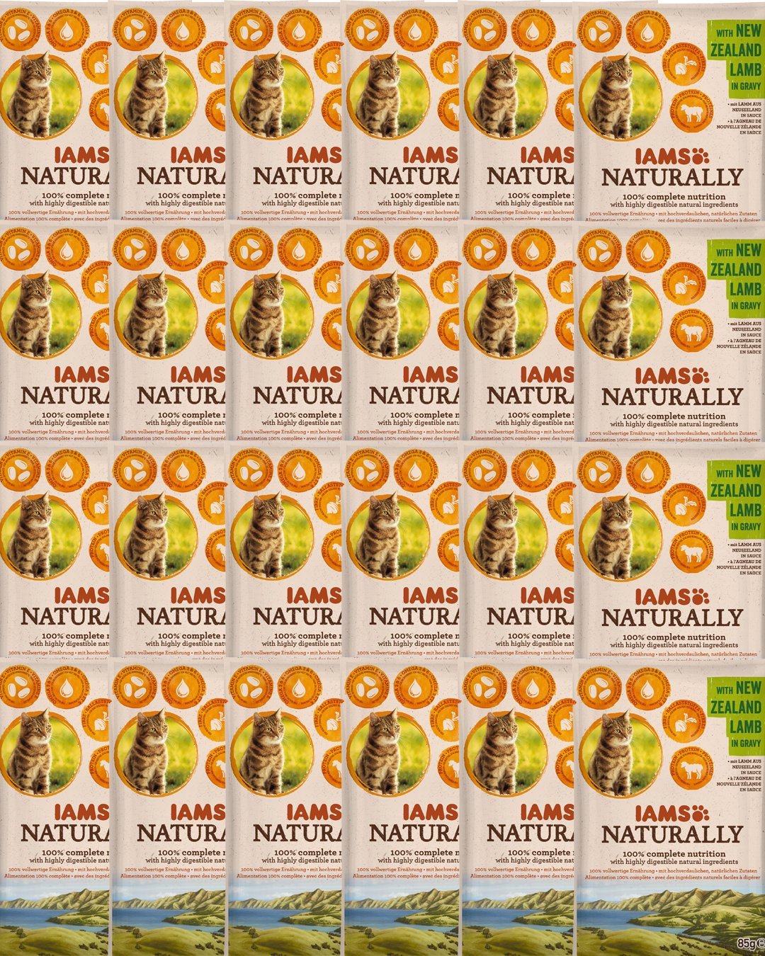 IAMS IAMS - Naturally Z Jagnięciną nowozelandzką w sosie 24x85g