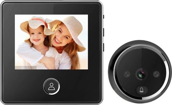 Spreest Wizjer elektroniczny do drzwi Czarny (14825053187)