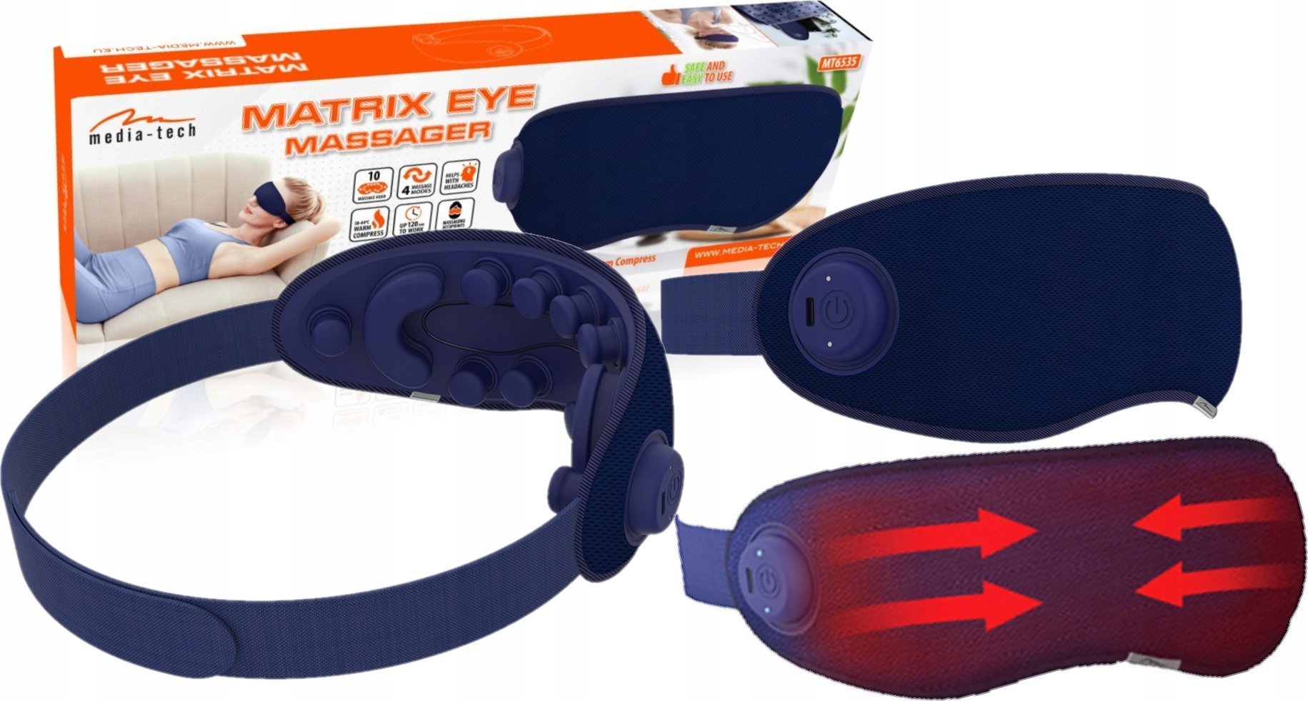 ML Media-Tech Masażer okolic oczu Matrix Eye Massager MT6535