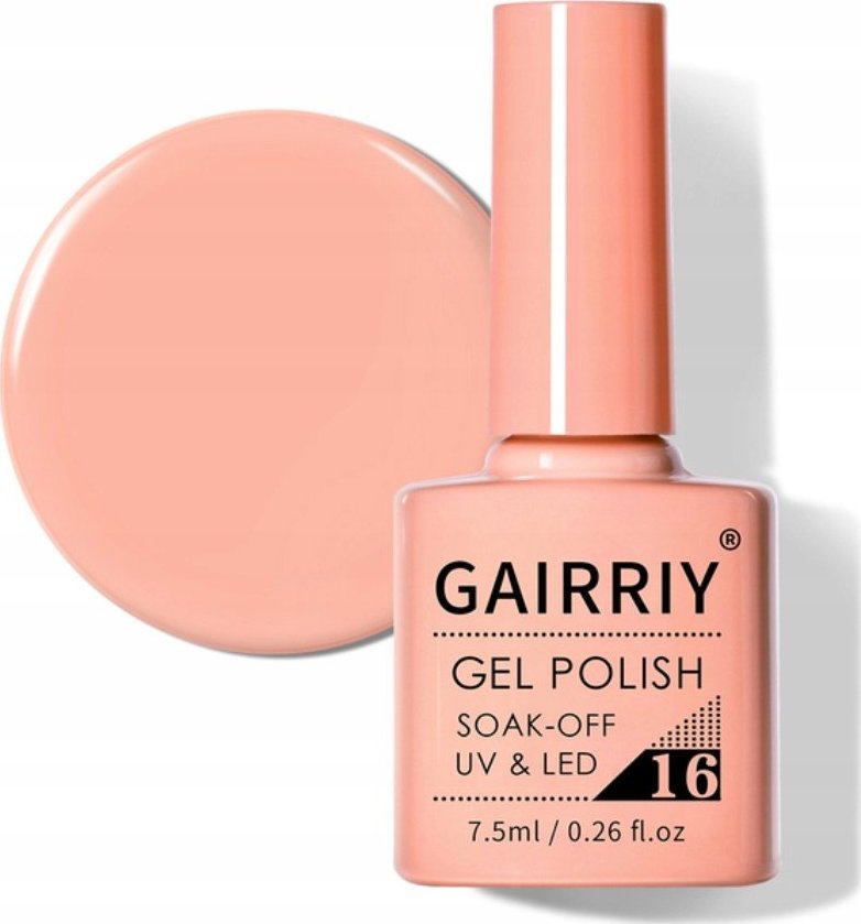 Rosfix LAKIER HYBRYDOWY UV/LED 7,5 ML BEŻ BRĄZ NUDE 016