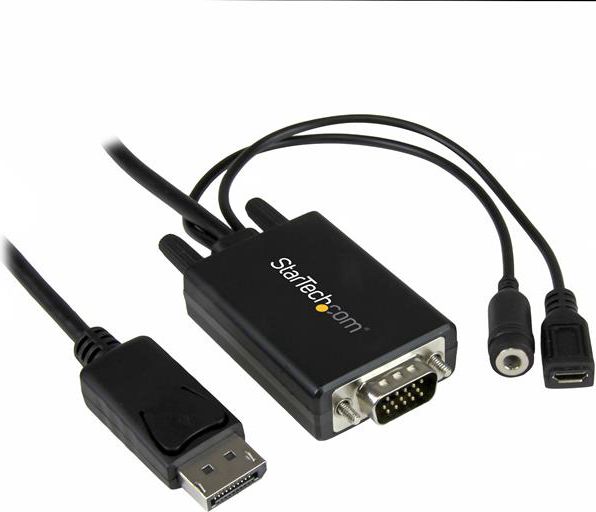 Kabel StarTech DisplayPort - D-Sub (VGA) 1.8m czarny (DP2VGAAMM2M)