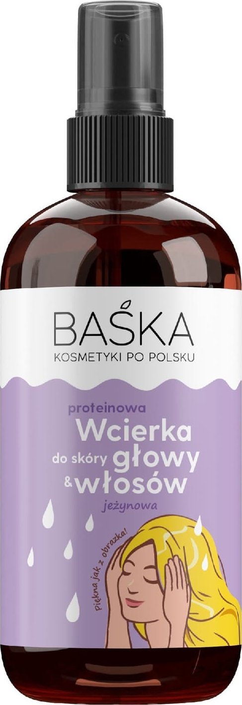 Solverx BAŚKA Kosmetyki Po Polsku Proteinowa Wcierka do skóry głowy i włosów - jeżynowa 100ml