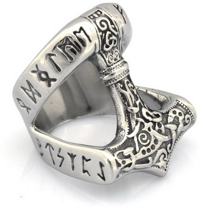 PIERŚCIEŃ SYGNET Wiking MŁOT THOR NORDYCKI 240