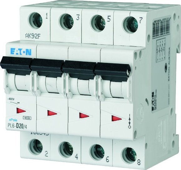 Eaton PL6-C20/4 WYŁ.NADPRĄDOWY 6KA
