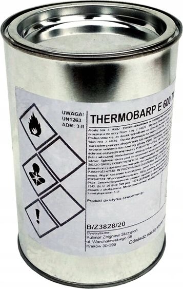 Kulimar Lakier żaroodporny czarny. Farba do kominka tłumika 600C