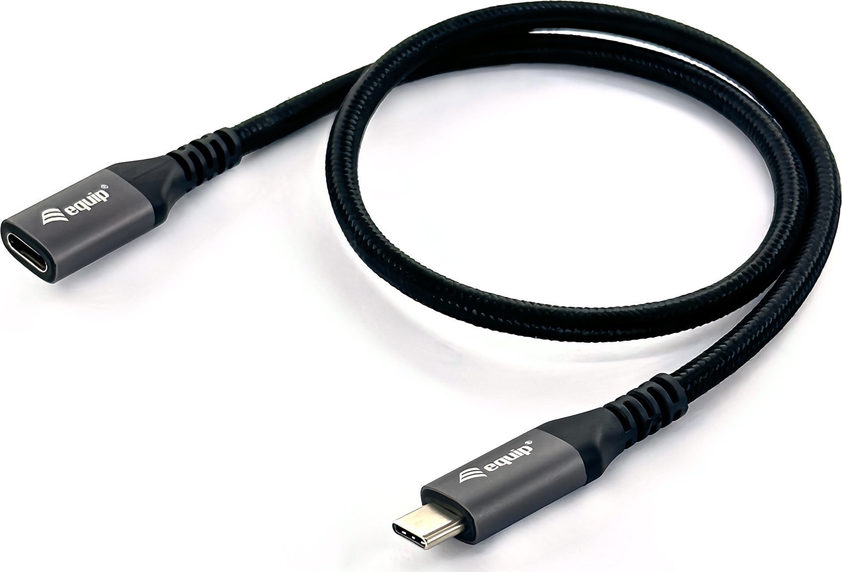 Kabel USB Equip USB-C - USB-C 1 m Czarny (128371)