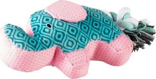 Duvo+ DUVO+ ZABAWKA SŁOŃ RETRO NIEBIESKO-RÓŻOWY 24x11x5cm /3 /24