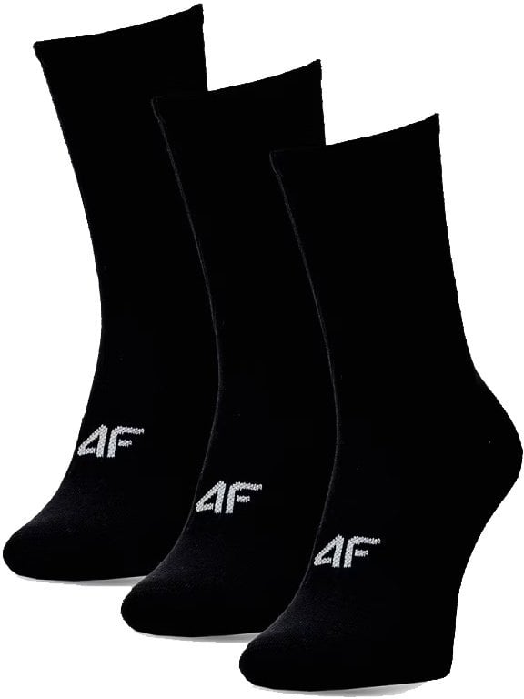 4f Skarpety Męskie długie 3-Pak czarne sportowe M