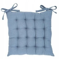 Bawełniana poduszka na krzesło kuchenne COMFORT, wiązana, 38 x 38 cm