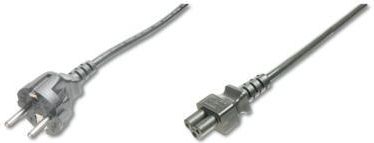 Kabel zasilający Digitus Schuko IEC C5 M/Ż 0.75m Czarny (AK-440115-008-S)
