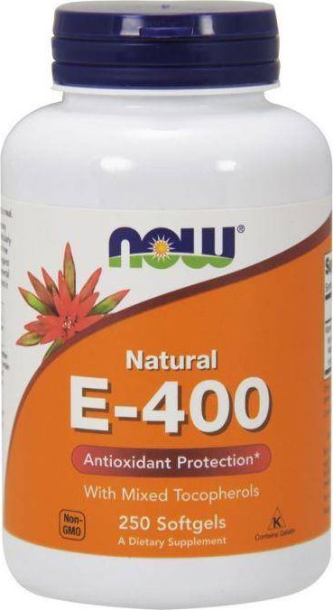 NOW Foods NOW Foods - Witamna E-400, Naturalna, Mix Tokoferoli, 250 kapsułek miękkich
