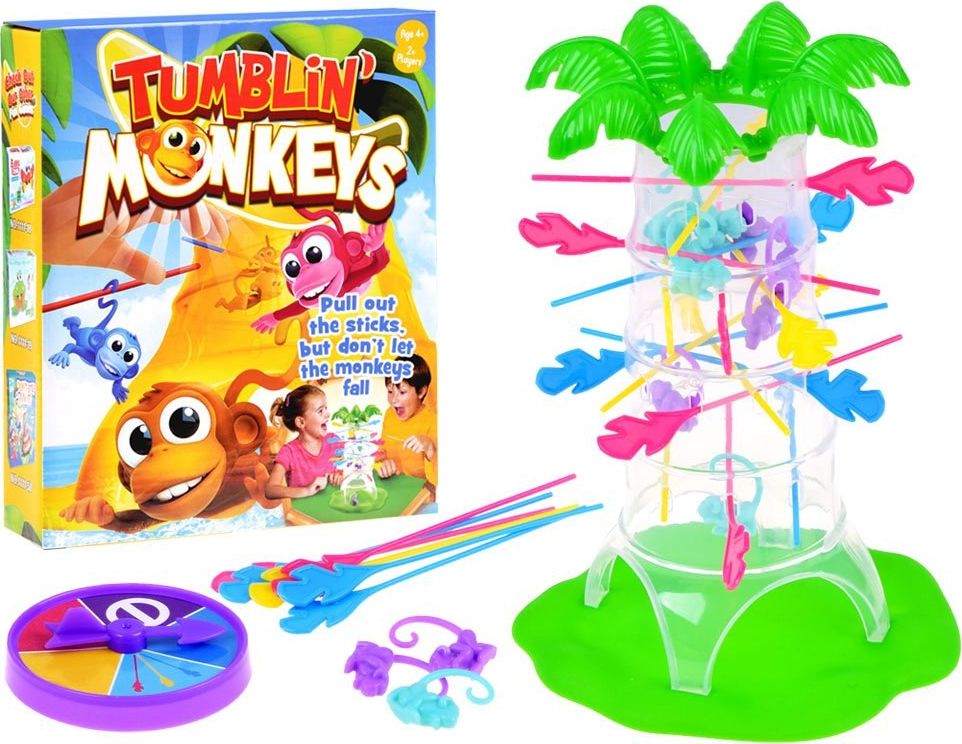 Jokomisiada Gra zręcznościowa fikające kolorowe małpki GR0443